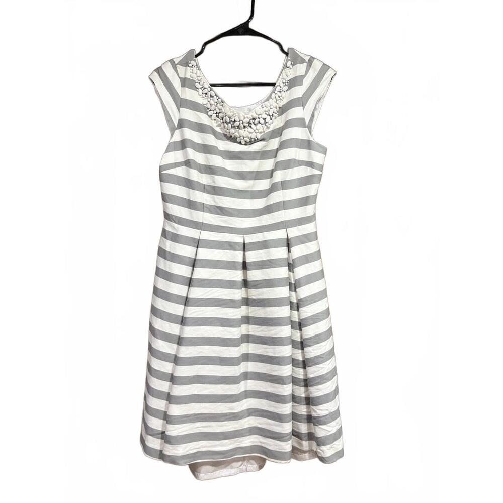 Kate Spade Women's Striped Dress with Beaded Neckline